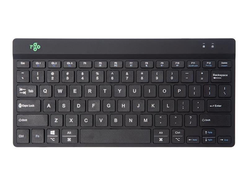 R-Go Tools R-Go Compact Break - keyboard - multi device - QWERTZ - US English - black - Tastaturen - US-Englisch - Schwarz