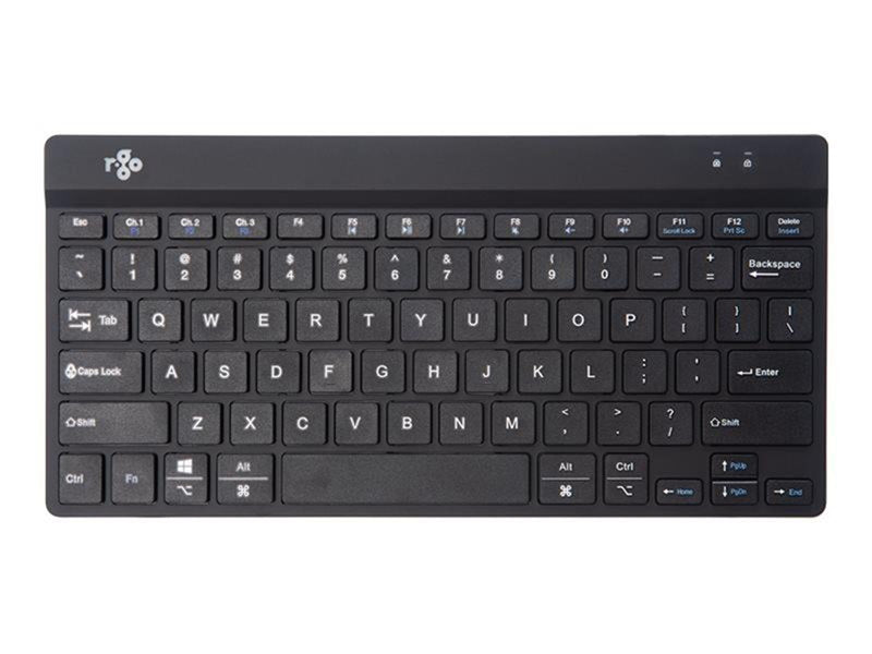 R-Go Tools R-Go Compact Break - keyboard - multi device - QWERTZ - US English - black - Tastaturen - US-Englisch - Schwarz