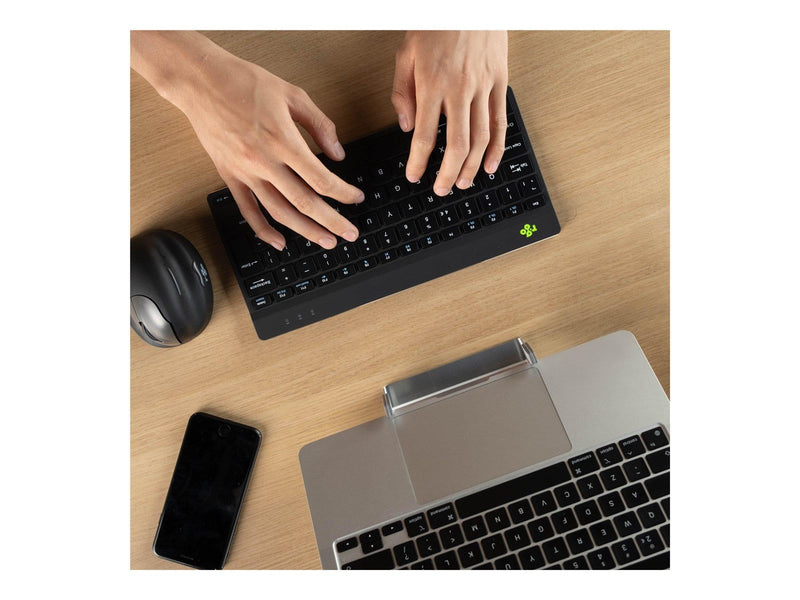 R-Go Tools R-Go Compact Break - keyboard - multi device - QWERTZ - US English - black - Tastaturen - US-Englisch - Schwarz