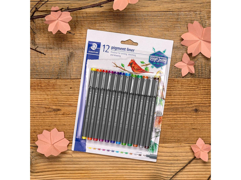 Staedtler pigment liner 0.5 12 colors on BC