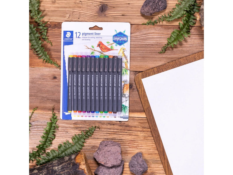 Staedtler pigment liner 0.5 12 colors on BC