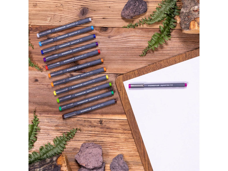 Staedtler pigment liner 0.5 12 colors on BC