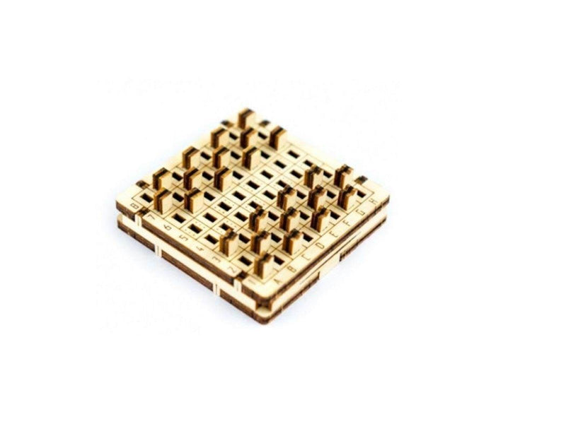 Mobimods WoodenCity Travel Game Checkers