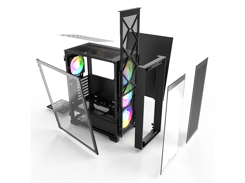 Montech Air 1000 Premium - Black - Gehäuse - Miditower - Schwarz