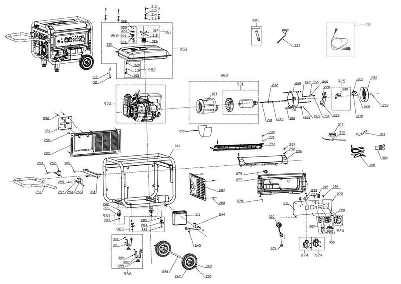 Einhell Stromerzeuger (Benzin) TC-PG 65/E5 (4152610)