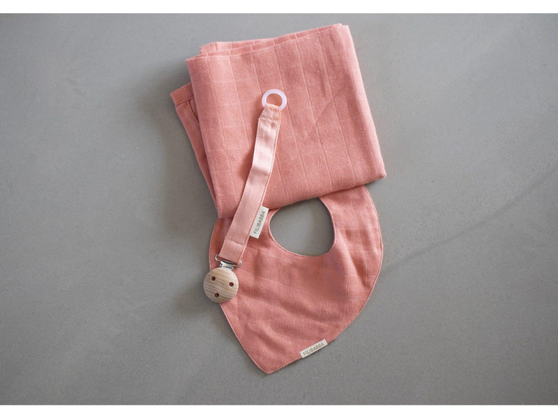 Filibabba Pacifier holder Coral