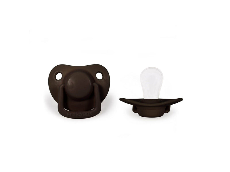 Filibabba Pacifiers 2-pack - Chocolate 0-6 months