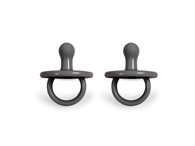 Filibabba Silicone pacifier 2-pack - Stone grey