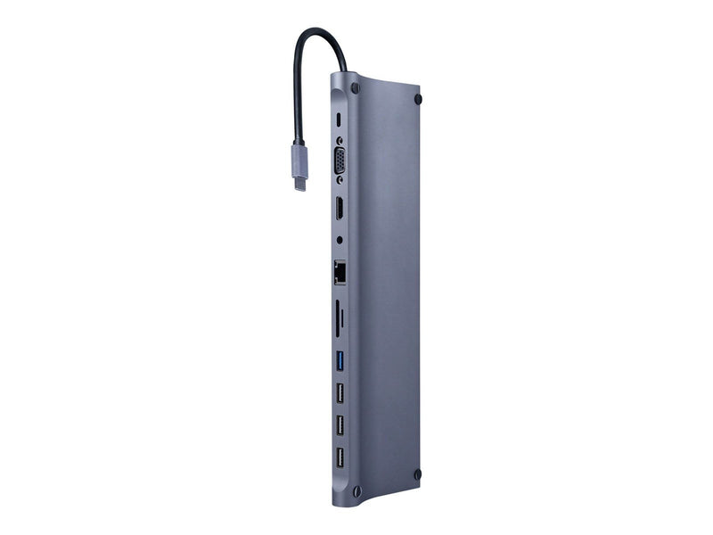 Gembird Cablexpert A-CM-COMBO11-01 - docking station - USB-C 3.1 - VGA HDMI - GigE