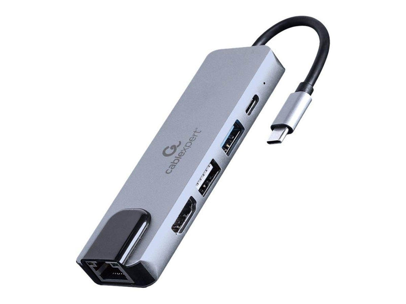 Gembird Cablexpert A-CM-COMBO5-04 - docking station - USB-C 3.1 - HDMI - GigE