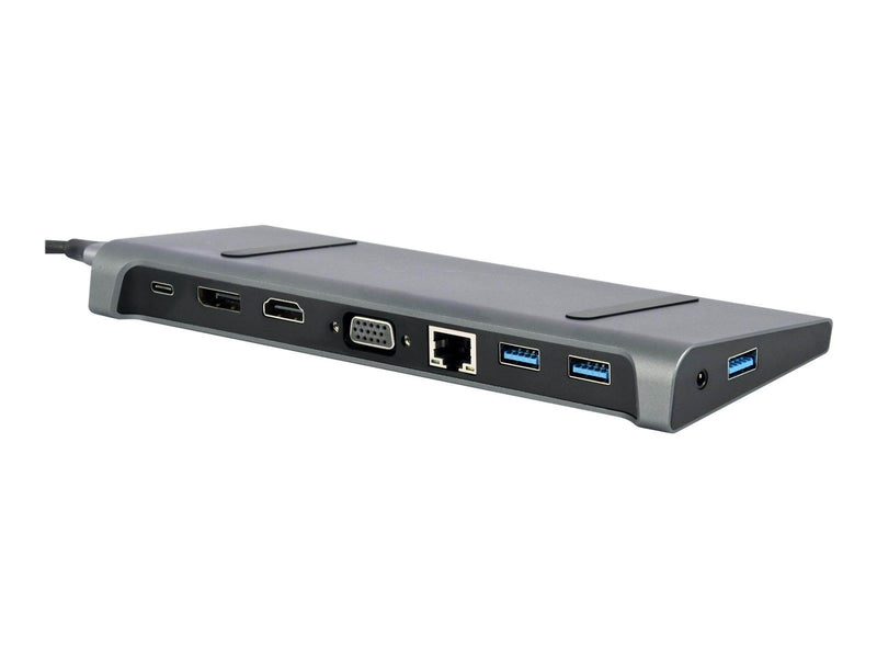 Gembird Cablexpert A-CM-COMBO9-02 - docking station - USB-C 3.1 - VGA HDMI - GigE
