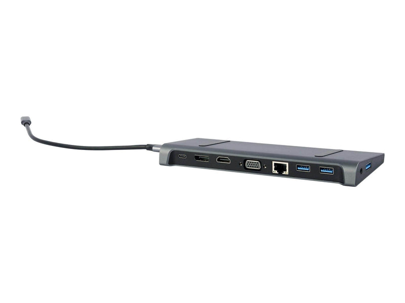 Gembird Cablexpert A-CM-COMBO9-02 - docking station - USB-C 3.1 - VGA HDMI - GigE