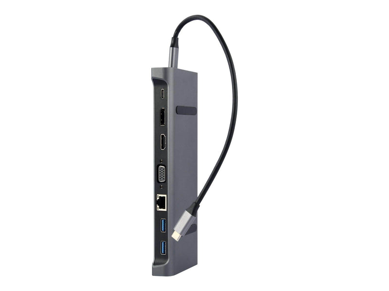 Gembird Cablexpert A-CM-COMBO9-02 - docking station - USB-C 3.1 - VGA HDMI - GigE