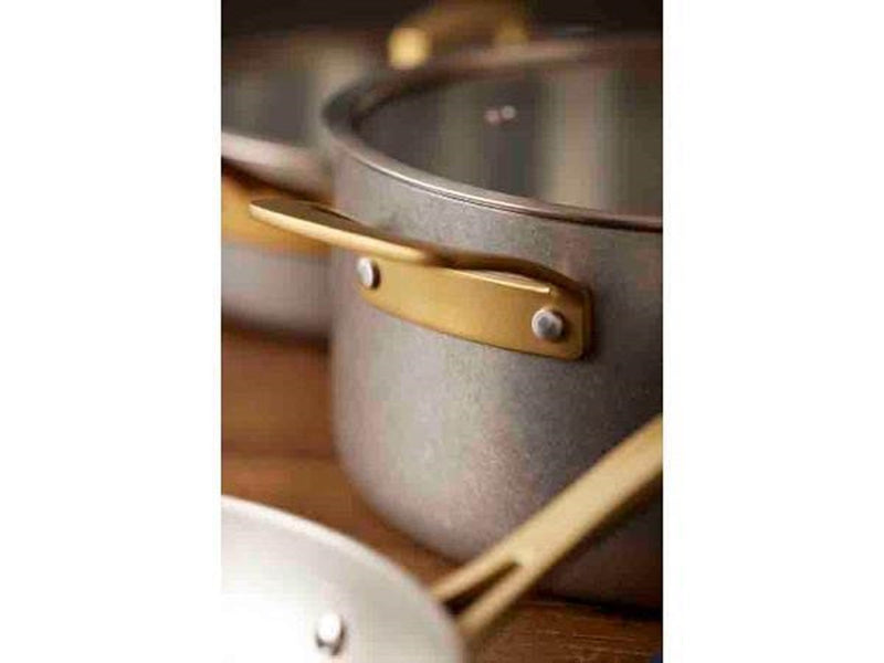 Pillivuyt Gourmet Durance Saucepan with Lid Dia 24 cm 5 litres Steel
