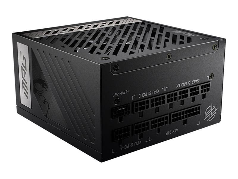MSI MPG A850G PCIE5 Netzteile - 850 Watt - 135 mm - ATX 3.0 - 80 Plus Gold zertifiziert