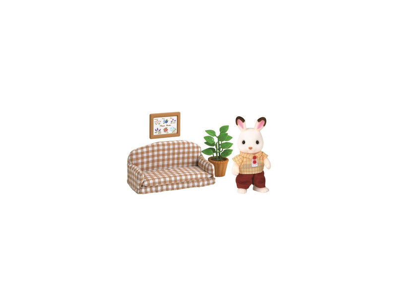Sylvanian Families Chocolate Rabbit Father Set