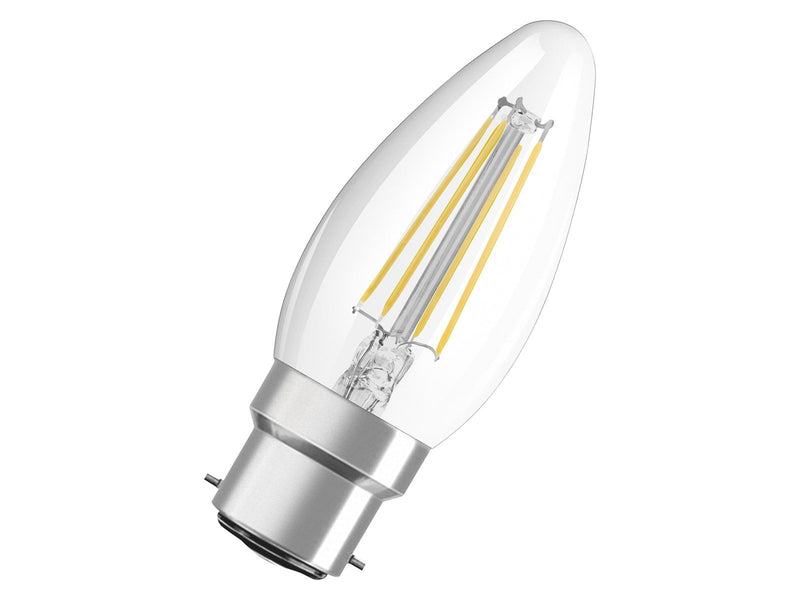 Osram LED-Lampe Candle Filament 4W/827 (40W) Clear B22d