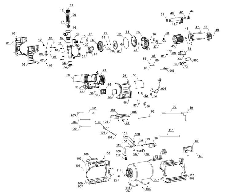 Einhell Hauswasserwerk GE-WW 1246 N FS (4173530)