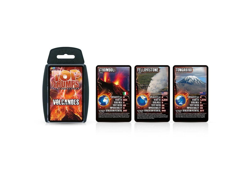 Winning Moves Volcanoes Top Trumps Card Game (ENGLISH)