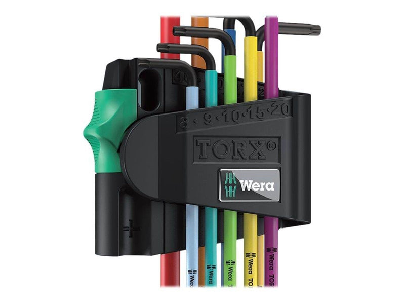 Wera 967 SPKL/9 TORX® BO Multicolour Winkelschlüsselsatz, BlackLaser, 9-teilig