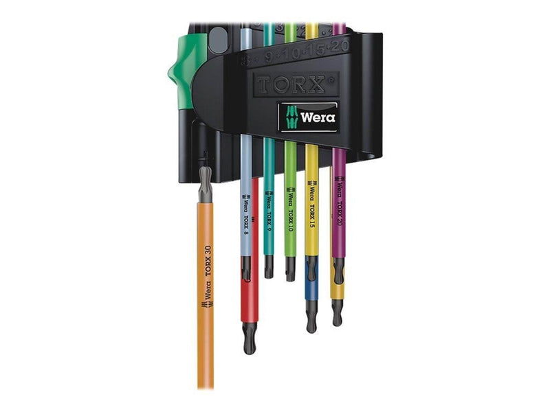 Wera 967 SPKL/9 TORX® BO Multicolour Winkelschlüsselsatz, BlackLaser, 9-teilig