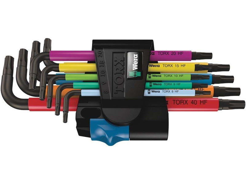 Wera 967 SL/9 TORX® HF Multicolour Winkelschlüsselsatz mit Haltefunktion, 9-teilig