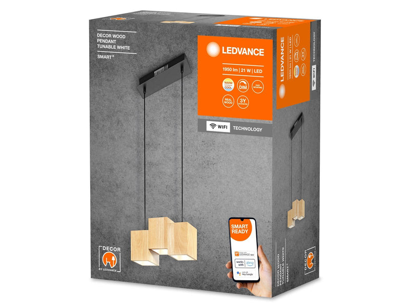 LEDVANCE Smart+ Wood Pendant TW