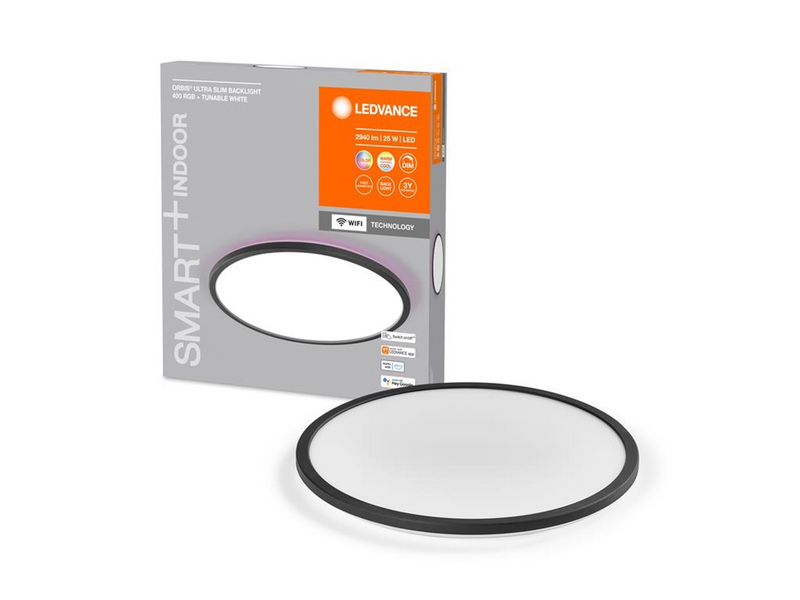 LEDVANCE Smart+ Orbis Ceiling Black 400mm RGB + TW