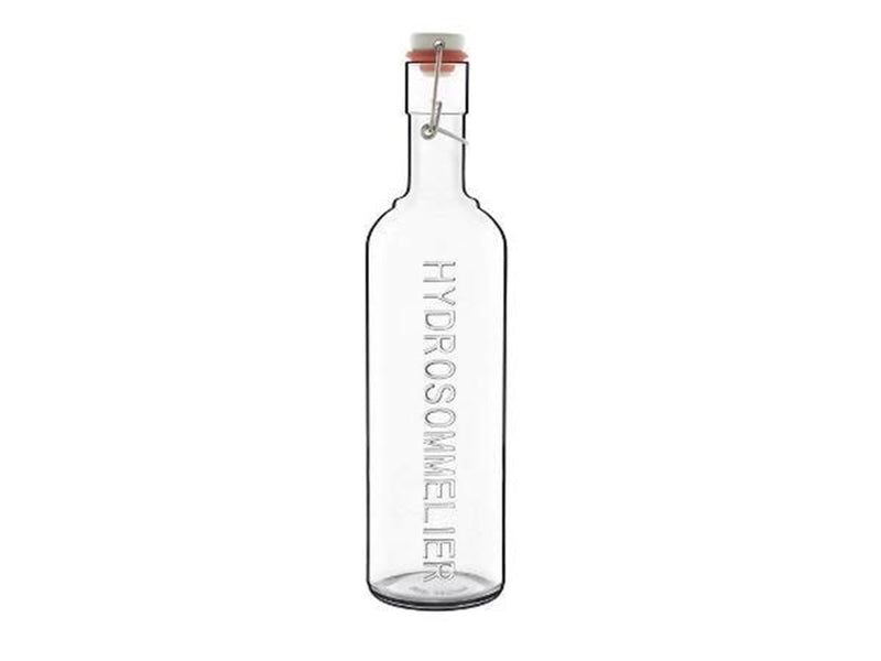 Luigi Bormioli Hydrosommelier Bottle with patent stopper Dia 8.5 x 33.8 cm 1 liter Clear