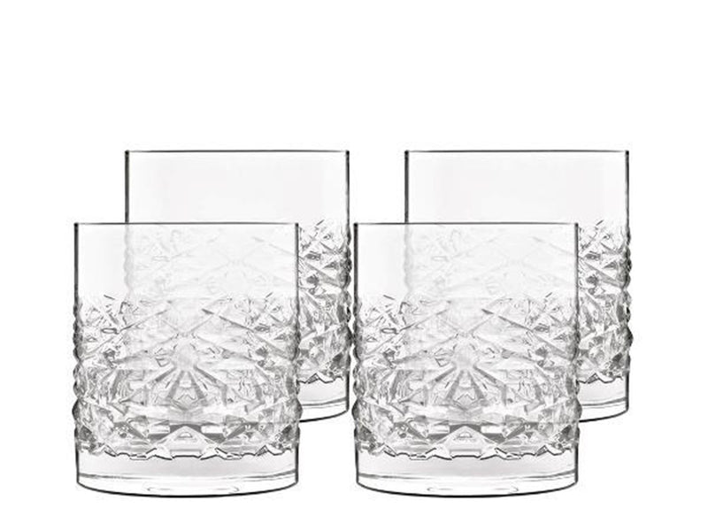 Luigi Bormioli Mixology textures Water glass/whiskey glass 10 cm 38 cl 4 pcs. Clear