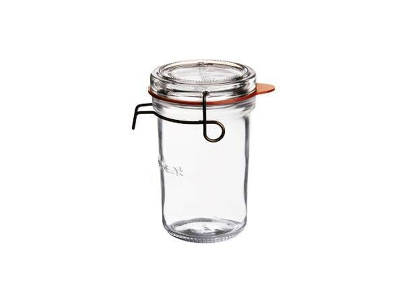 Luigi Bormioli Lock Eat Jar with patent lid Dia 8.4 x 14 cm 35 cl Clear