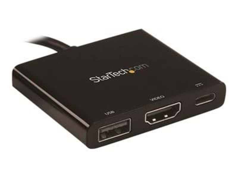 StarTech.com USB-C to 4K HDMI Multifunction Adapter with Power Delivery and USB-A Port