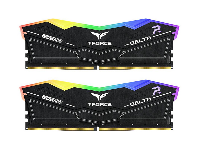 Team Group T-Force Delta RGB DDR5-7200 - 32GB - CL34 - Dual Channel (2 pcs) - Intel XMP - Schwarz mit RGB