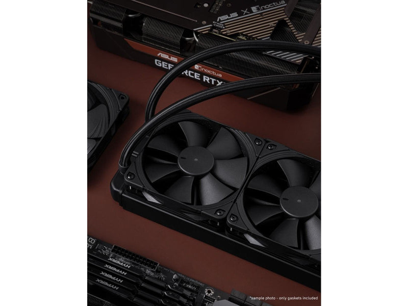Noctua NA-SAVG1 chromax.black Anti-vibration gaskets 120mm - Muffler Aufwand - 120mm - Schwarz
