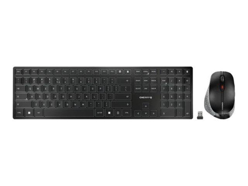 Cherry DW 9500 SLIM - Tastatur & Maus Set - Nordisch - Grau