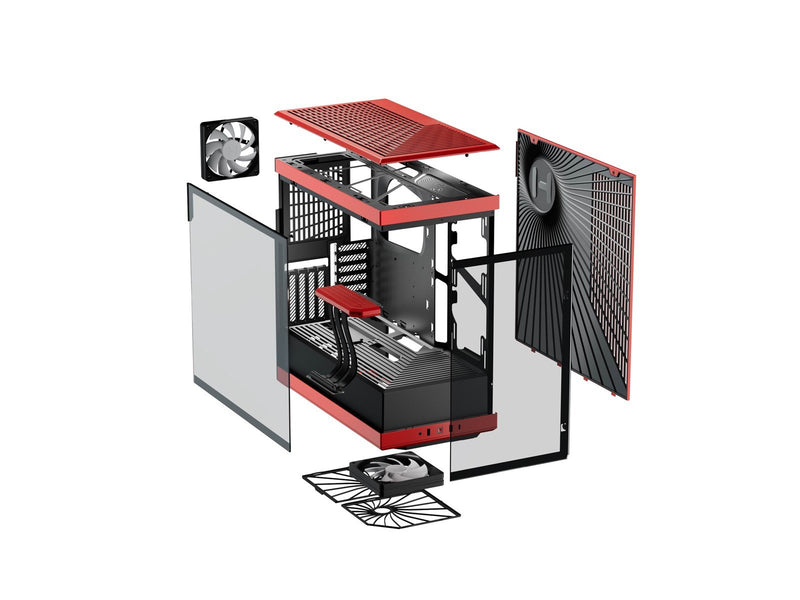 HYTE Y40 - Red - Gehäuse - Miditower - Rot