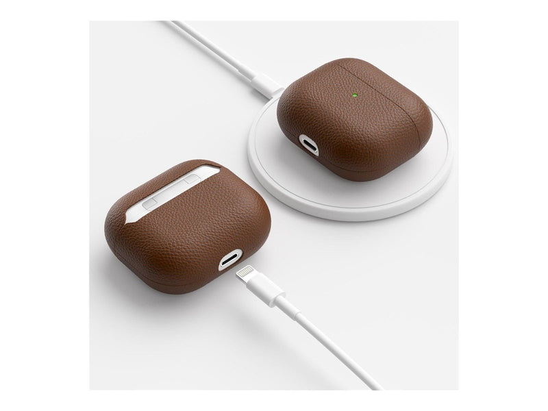KeyBudz Artisan Series Leather Case - Handcrafted Leather Case for your Airpods 3