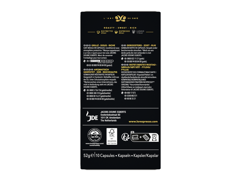 L'OR Capsules Espresso Supremo - 10 pcs