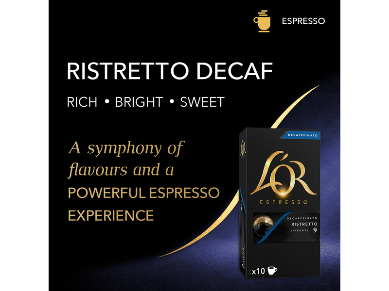 L'OR Capsules Ristretto Decaffeinata - 10 pcs