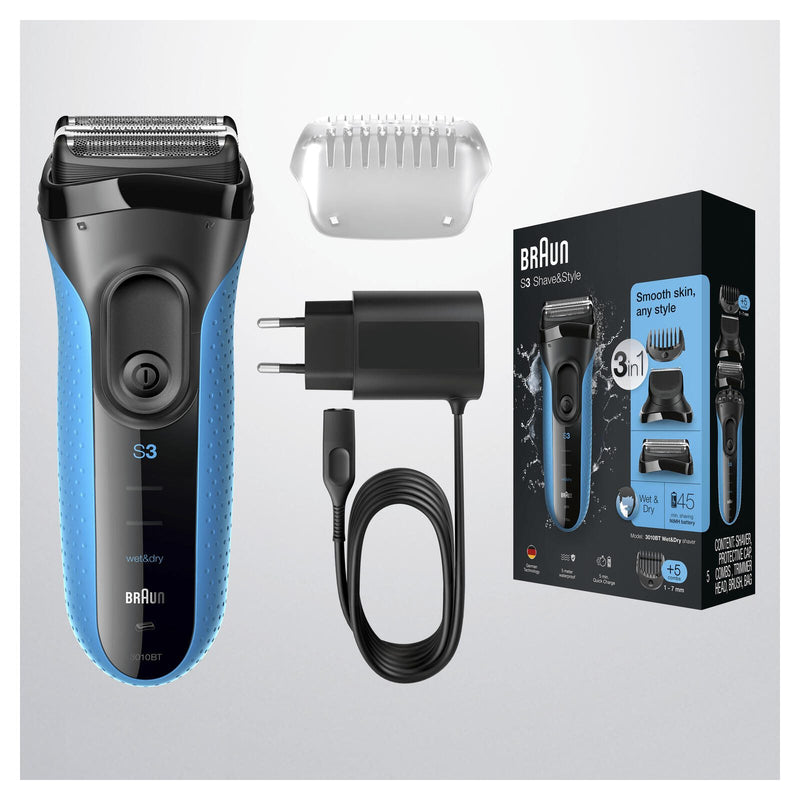 Braun Rasierer Series 3 3010BT schwarz/blau (151562)