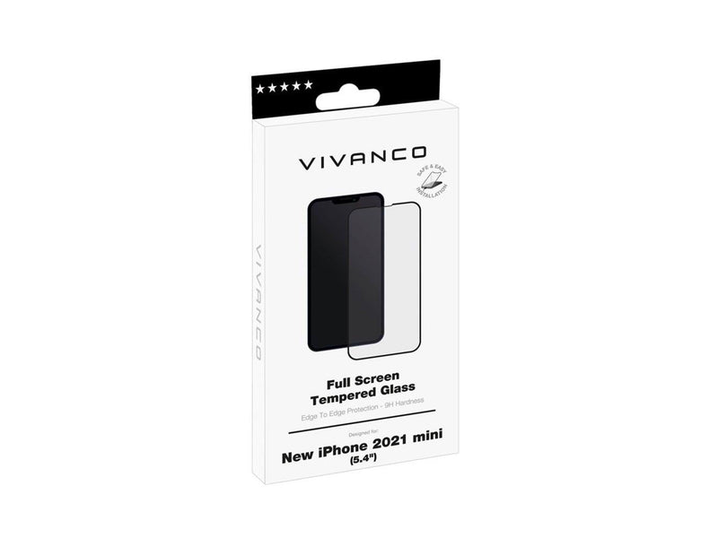 Vivanco Full Screen Tempered Glass 9H iPhone 13 mini