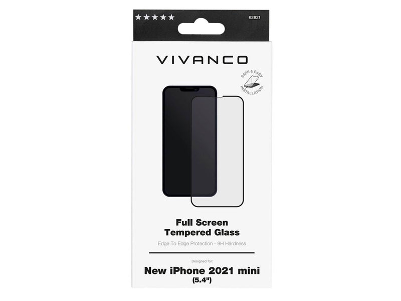 Vivanco Full Screen Tempered Glass 9H iPhone 13 mini