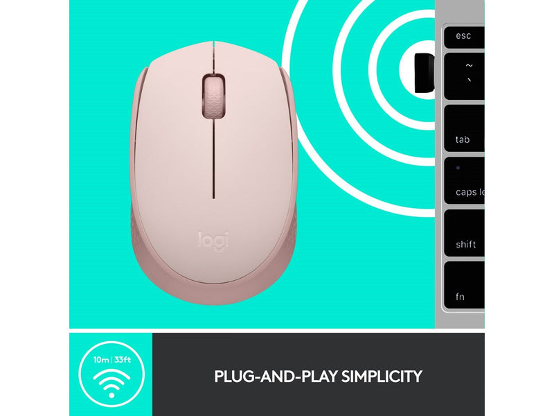 Logitech M171 Wireless - Maus (Pink)