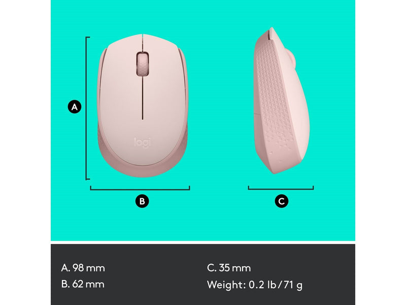 Logitech M171 Wireless - Maus (Pink)