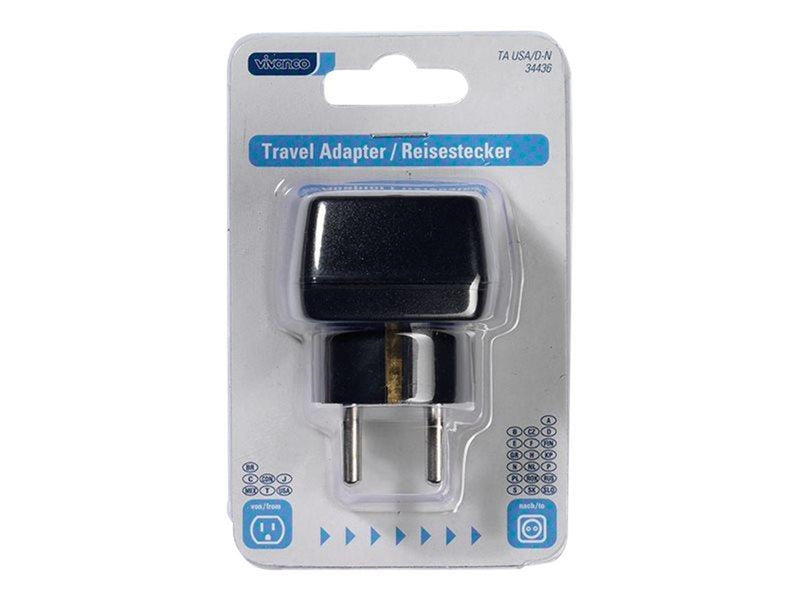 Vivanco Traveladapter USA – Europé