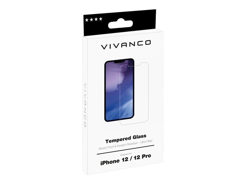 Vivanco Tempered Protect. Glass 9H iPhone 12 / 12 Pro
