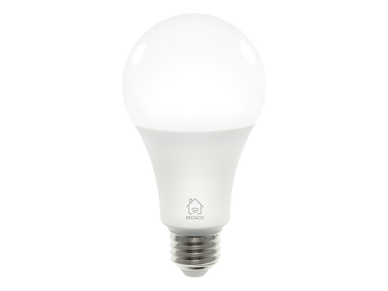 Deltaco SMART HOME LED light E27 WiFI 9W 2700K-6500K dimmable white