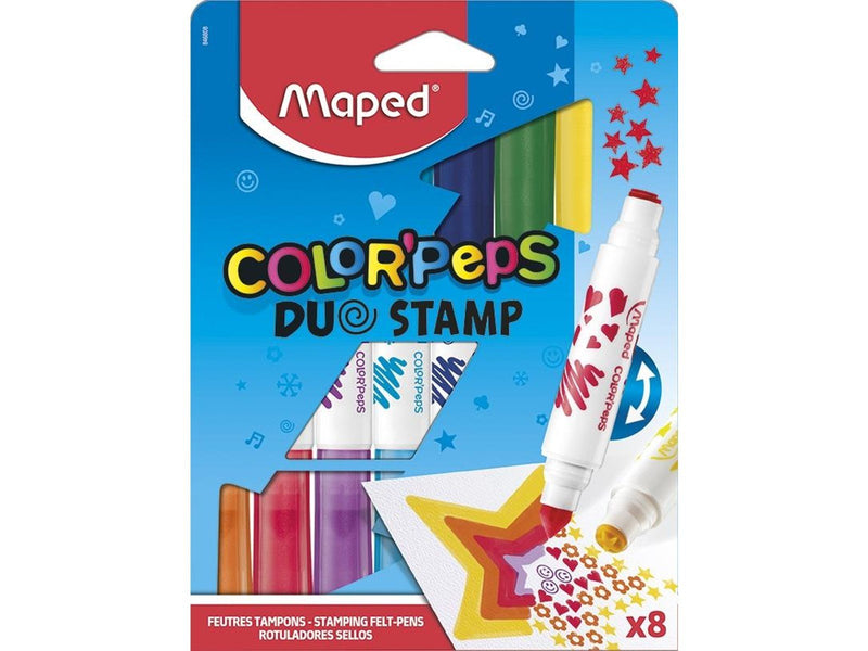 Maped Color'Peps Duo Stamp Felt-pens x8
