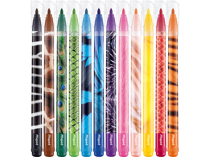 Maped Color'Peps Animals Felt-pens x12