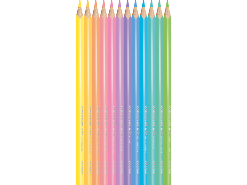 Maped Color'Peps Pastel Colour pencils x12